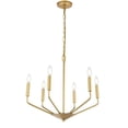 thumbnail image 6 of Indoor Home Decorative Midcentury Modern Enzo 6 Light Brass Pendant, 6 of 7