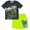 Black / green, variant on Jurassic World Jurassic Park T-Rex Toddler Boys T-Shirt and Shorts Outfit Set Toddler to Big Kid