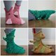 thumbnail image 2 of Calcetines de punto de animales del océano para niños, calcetín de tubo medio creativo, tiburón Cocodrilo, camaleón, de feliz cumpleaños decoración de fiesta, recuerdo de Navidad, 2 of 3