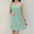 thumbnail image 6 of hotojiny Women's Sleepwear Breathable Scoop Neck Nightgown Comfortable Spaghetti Strap Solid Color Nightwear Flowy Pajama Dress, 6 of 6