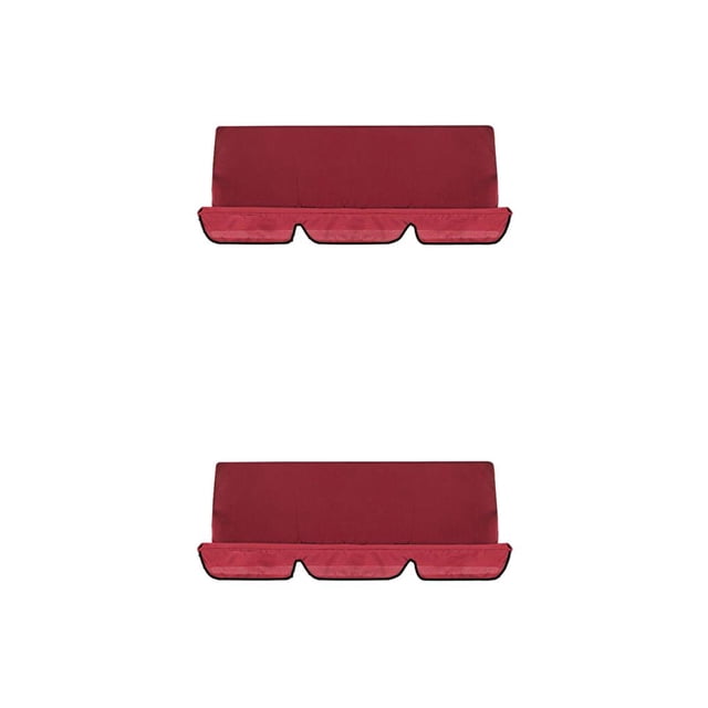 Wweixi Coussin de Balançoire Extérieur Robuste et Durable en Polyester Protection Rouge Vin 2ensemble