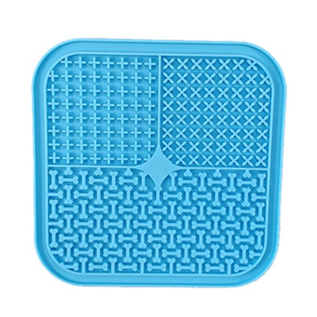 Almohadilla para lamer perros Comedero lento para gatos, almohadilla para lamer de 2 piezas con ventosa, tratamiento de sedación MFZFUKR CPB-US-YY1007-4