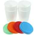 thumbnail image 1 of EIGTHTAIL 4 Pcs Ice Cream Cup Dessert Cups Freezer Silicone with Lid Container Condiment Containers Freezing Yogurt Round, 1 of 6
