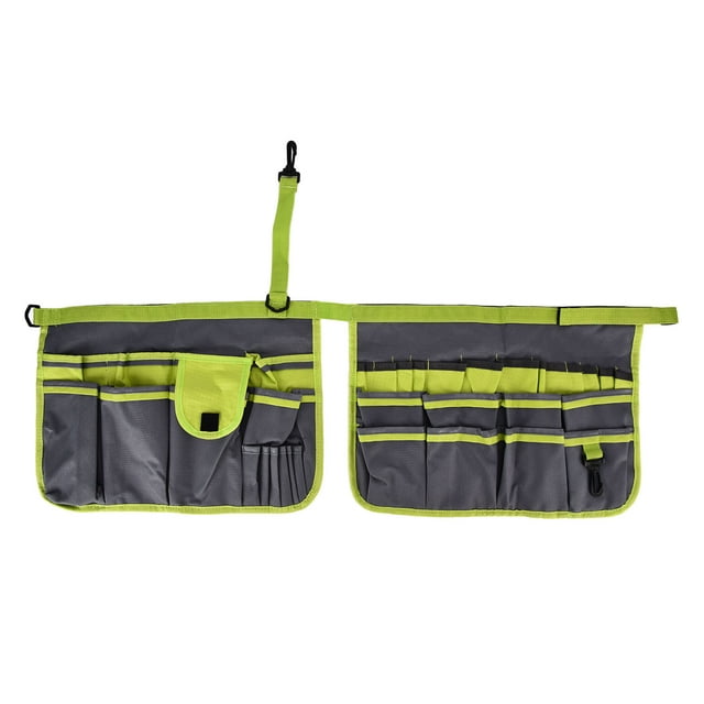 Bolsa de almacenamiento de 34 bolsillos para herramientas de jardín, bolsa de almacenamiento de herramientas a juego para jardinería al aire libre