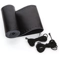 thumbnail image 1 of Universal Steering Wheel Cover Genuine Leather Stitch On Wrap (Size M+, Black), 1 of 7