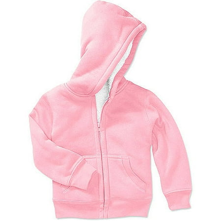 Faded Glory Baby Girls' Sherpa Lined Hoodie