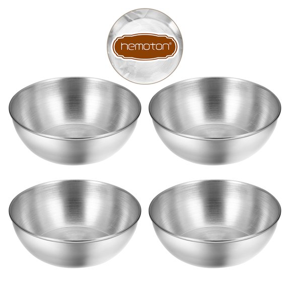 NIYANGLE 4Pcs Round and Wide Dipping Sauce Bowls for Home Use .2 x 1.1 Inch