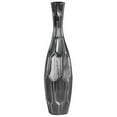 thumbnail image 1 of Grand Vase Rond en Céramique avec Long Cou, Argent, 1 of 1