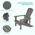thumbnail image 4 of Sonerlic 4 Pack Outdoor HIPS Adirondack Fire Pit Chair for Patio, Deck and Garden,Gray, 4 of 6