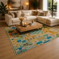 thumbnail image 3 of Gelasgo Animal Patchwork Velvet Area Rug, Colorful Educational Decorative Carpet, Soft Indoor Floor Mat for Kids Room Nursery Classroom Playroom Bedroom Home Decor, 3 of 5