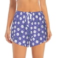 thumbnail image 2 of Balery Daisies Flowers Pantalones cortos deportivos para mujer con forro y dos bolsillos, elásticos, para entrenamiento, gimnasio, yoga-X-Large, 2 of 7