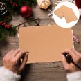 thumbnail image 1 of OULII 50Pcs Brown Kraft Paper Blank Business Cards for Diy Messages, 1 of 5