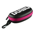 thumbnail image 3 of Arena Unisex Swim Goggle Case for Swimming Goggles Hardcover Protective Carrying Case with Clip, Black/White/Fuchsia, 3 of 3