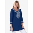 thumbnail image 4 of Woman Within Plus Size Embroidered Knit Tunic, 4 of 6