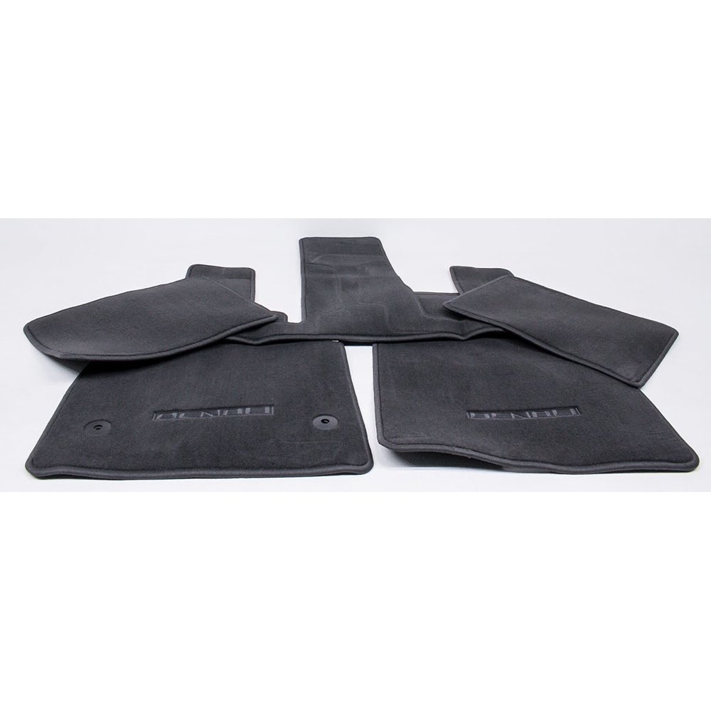 84469374 OEM Jet Black GMC Acadia Denali 5Piece Carpet Floor Mat Set