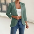 thumbnail image 2 of ZJXFGS Women'S Blazer Blazers for Women Women'S Blazers & Suit Jackets Blazers for Women Business Casual Green XL, 2 of 4