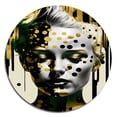 thumbnail image 3 of Designart "Divine Feminine Ascension IV" Modern Woman Round Metal Art, 3 of 5