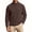 Coffee, variant on Men's Quarter Zip Fleece Pullover Sweater, Mock Neck Long Sleeve Relaxed Fit Tops, Soft Warm Layer for Fall Winter Daily Wear Beige 4XL