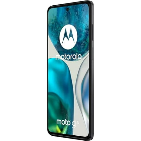 Motorola Moto G52 6GB RAM | 256GB Storage | Single SIM | Stereo Speakers W/Dolby Atmos | 30W turboPower Charging | 6.6" OLED FHD+ 90Hz Display | International Model | GSM Factory Unlocked - (Black)