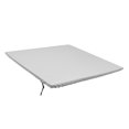 thumbnail image 5 of 35"x 35" Square Fitted Table Cover Washable Polyester Stretchable Table Tablecloth for Outdoor Banquet Dinner Party Holiday Gray, 5 of 8