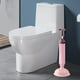 thumbnail image 5 of Desatascador de inodoro Yuanzi de alta resistencia con ventosa reforzada, 43 cm (16,93"), verde/azul/rosa, para baño. Herramienta de desatasco de alta presión para el hogar, la oficina y hoteles., 5 of 7