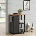 thumbnail image 3 of 23.6" Wide Open Shelves and Cabinet Space Kitchen Cart, 3 of 4