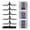 Black White, variant on Five-Layer Sunglasses Display Rack Eyeglass Glasses Stand Holder with Good Portability, can Hold 5 Pairs of Glasses - black and white