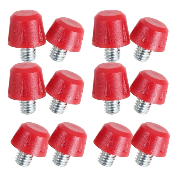 LITINKIMI Red Rubber Football Cleat Spikes for Enhanced Traction in Sports Shoes