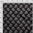 thumbnail image 2 of oneOone Cotton Poplin Fabric Leaves & Floral Block Printed Fabric 1 Yard 42 Inch Wide, 2 of 4