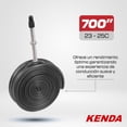 thumbnail image 2 of Camara para Bicicleta Kenda 25L2 700 Mm 23/25 Presta Negro, 2 of 4