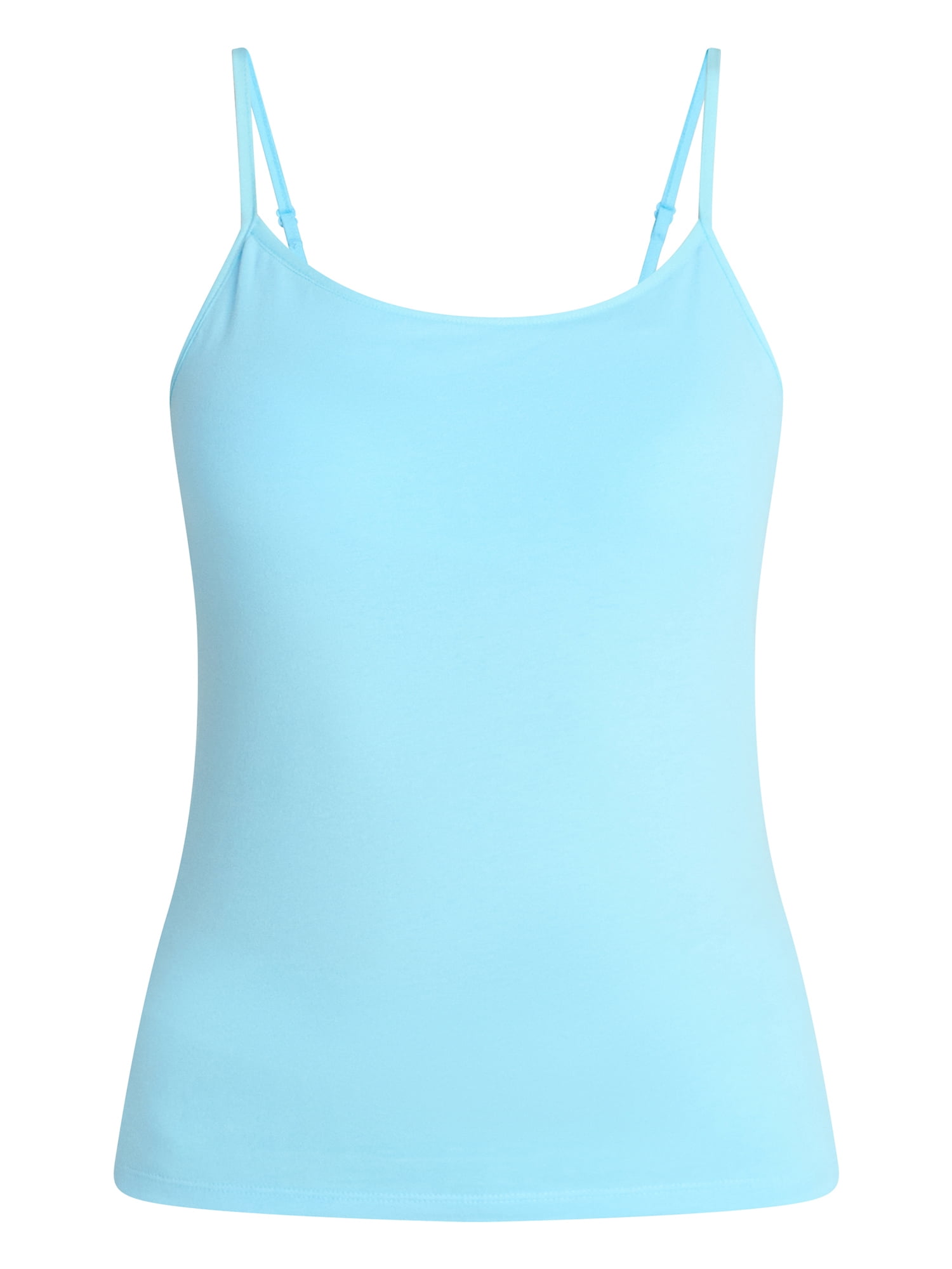 No Boundaries Cropped Cami Top with Shelf Bra, Women's XXS-XXL