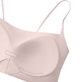 thumbnail image 4 of Fatuov Womens No Underwire Bralette Solid Color Full-Coverage Bra Breathable Fabric Push Up Sleep Bralette 32A, 4 of 5