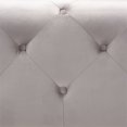 thumbnail image 2 of Baxton Studio Table Basse Ottomane Moderne en Velours Capitonné Gris Ardoise, 2 of 7