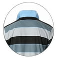 thumbnail image 3 of Gioberti Mens Wide Striped Polo Shirt - Contrasting Collar Short Sleeve Yarn Dye, 3 of 5