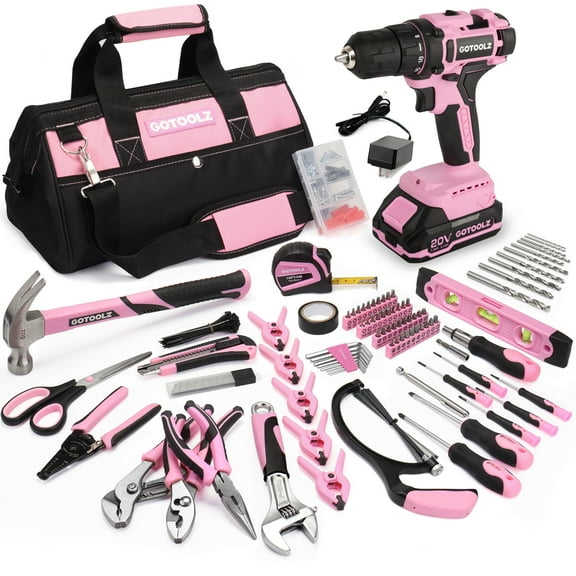 Power Drill Cordless, 253-Piece Power Drill Sets Household Tool Kit, 20V Electric Drill Sets Repairing Kit, Electric Screwdriver Driver Tool Kit with Charger and Storage Bag