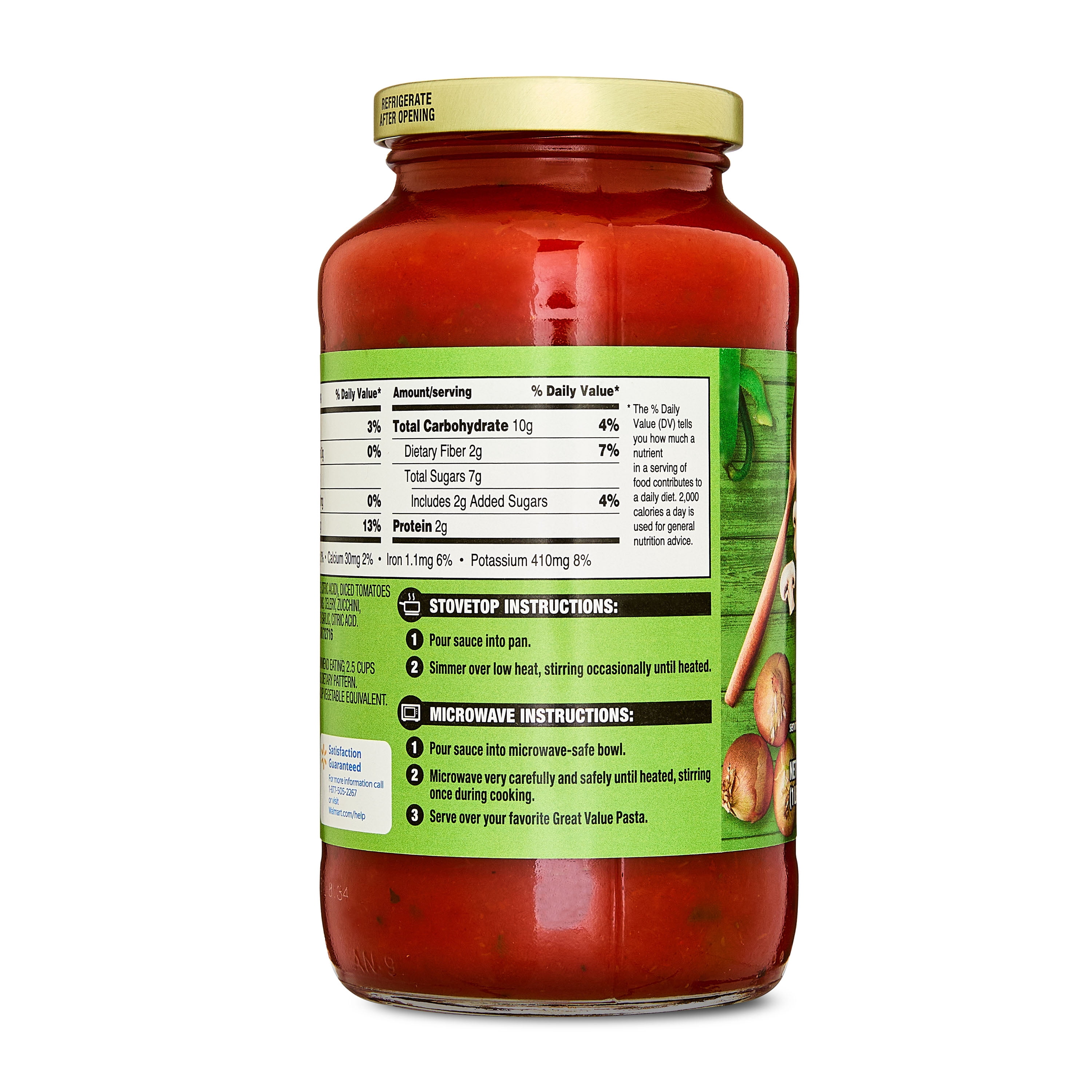 Great Value Garden Combo Pasta Sauce, 24 oz Jar