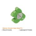 thumbnail image 4 of Uxcell Wooden Push Pins Cactus Shaped Decorative Pin Clips, Green 50 Pack, 4 of 5