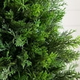 thumbnail image 3 of Nearly Natural Potted Cedar Artificial Tree - 3' - Green and White, 3 of 11