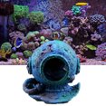 thumbnail image 3 of Innovative Fish Tank Landscaping Decoration Diving Helmet Shape Aquarium Decoration, 3 of 9