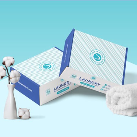 Seas of Action Eco-Friendly Laundry Detergent Sheets, Unscented, 128 Loads