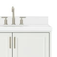 thumbnail image 6 of Ariel Stafford 36 Inch Single Oval Sink Vanity With White Quartz Countertop W/1.5" Edge In White, 6 of 11