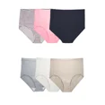 thumbnail image 2 of Fruit of The Loom Women's Plus Fit for Me Comfort Covered Cotton Assorted Brief Panty - 6 Pack, 11, 2 of 5