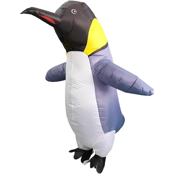Inflatable Penguin Costume For Adults Funny Animal Blow Up Costumes For Halloween Birthday Christmas Zoo Gift Cosplay Party
