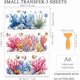thumbnail image 2 of Juego de 3 calcomanías de conchas de coral para frotar, 2 of 9