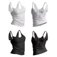 thumbnail image 6 of Women's Angel Wings Embroidery Tie Tank Tops Y2K Spaghetti Strap Camisole, 6 of 8