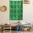 thumbnail image 2 of Adventure Nursery Tapestry, Tiny Winged Flying Dragon Old Ginger Viking Man, Wall Hanging for Bedroom Living Room Dorm Decor, 40W X 60L Inches, Fern Green Burnt Sienna Dark Blue, by Ambesonne, 2 of 5