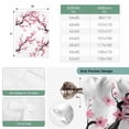 thumbnail image 6 of Pink Flowers Balloon Curtains for Bedroom/Front Door/Bathroom, Pink Blossoms Botanical Floral Branches Tie Up Curtains 63 Inch Length Light Filtering Kitchen Curtains Shades for Windows 46"x63", 6 of 8