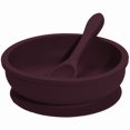thumbnail image 1 of Food Grade Kids Dining Tableware Feeding Set Baby Training Sucker Bowl Soft Silicone Spoon Fork Set For Toddler Dishes, 1 of 7