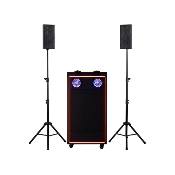 Sistema de Audio DJ Pro 1500 Alienpro Mezcladora y Satelites