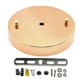 thumbnail image 1 of S SERENABLE Canopy Kit DIY Project Iron for Hanging Lamp Replacement Ceiling Cover Plate Gold Dia 12cm, 1 of 8